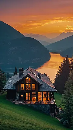 Rustic Luxury Stunning Mountain House Inspirations