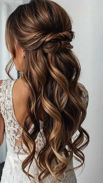 Stunning Half Up Half Down Hair Ideas for Your Dream Wedding Day