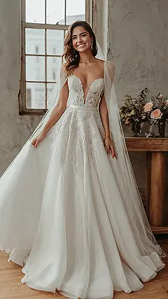 Lavender Skies Dreamy Dress Ideas for Fairytale Weddings