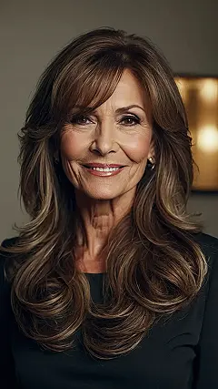 Layered Locks & Smiles: