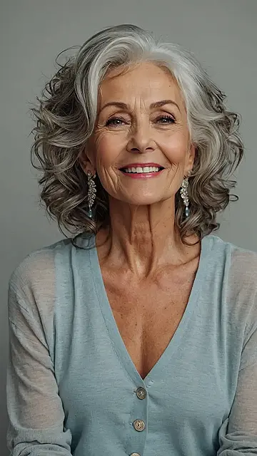 “Over 50 and Rocking Layered Hair”