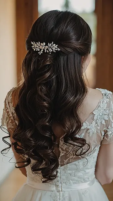 Bridal Hair Inspo:  Sparkle Like a Star!