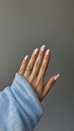 Milky Glaze Nails