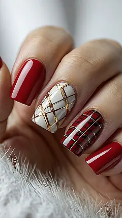 Manicure in Plaid