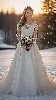 Yuletide Wedding Wardrobe