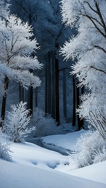 Snow Day Forest