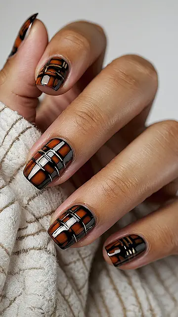 The Art of Plaid Nails