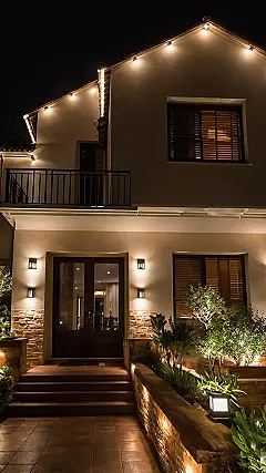 Festooned Front Door