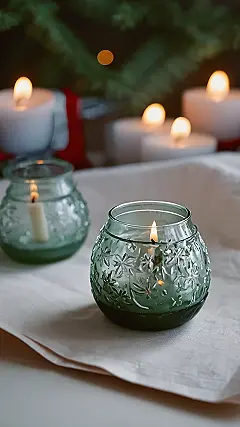 Christmas Candle Embrace