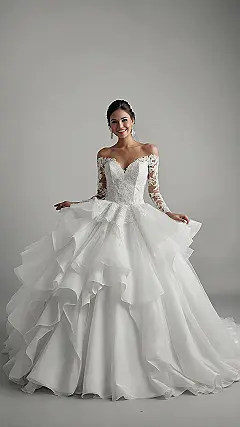 Wedding gown moment