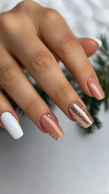 Icy Sparkle Nails
