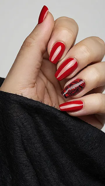 Bold Red Talons