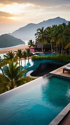 Palms, Pools, Paradise