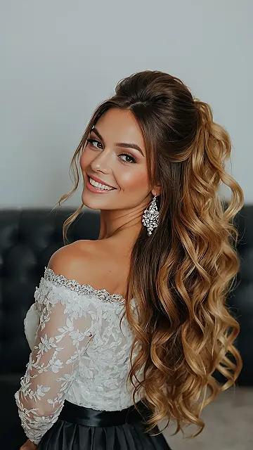 The Crown-Ready Half-Up