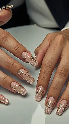 Prom Night French Nails