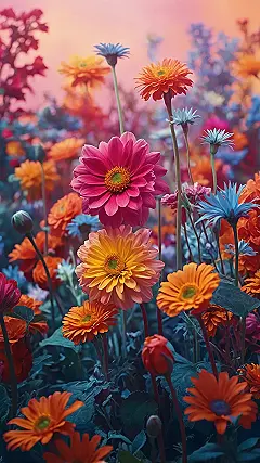 Sunshine Flower Scene