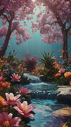 Vibrant Bloom Screen