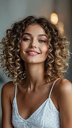 Expressive Mid Curls