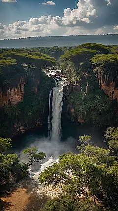 Baobab Silhouettes at Dusk