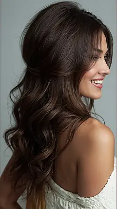 Here’s a title and two paragraphs based on the image and keyword “long classy hairstyles”: