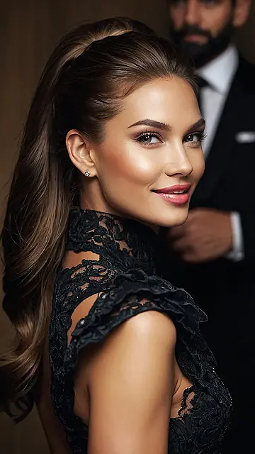 Here’s a title and two paragraphs based on the image and keyword “long classy hairstyles”: