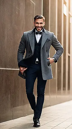 Here’s a title and two paragraphs based on the image and keyword “men’s winter fashion”: