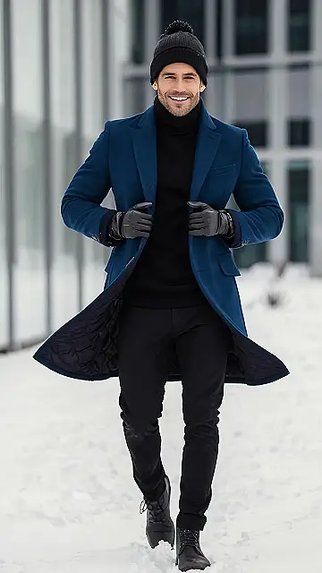Here’s a title and two paragraphs based on the image and keyword “mens winter fashion”: