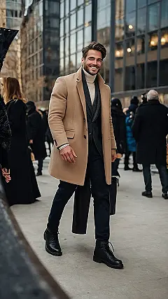 Here’s a title and two paragraphs based on the image and keyword “men’s winter fashion”: