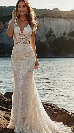 Serenity in Silk Dreamy Wedding Dress Ideas to Adore