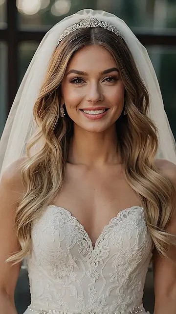 Glamorous Wedding Hairstyles with Veil Styling Ideas
