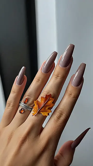 Autumn’s Embrace: Nail Art