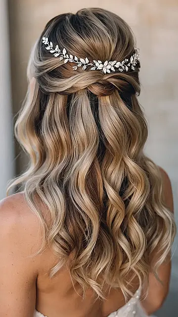 Inspiring Half Up Half Down Wedding Hairstyle Ideas for Every Bride