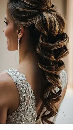 Romantic Half Up Half Down Wedding Hair for the Modern Bride