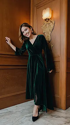 Effortlessly Beautiful Velvet Dress Outfits
