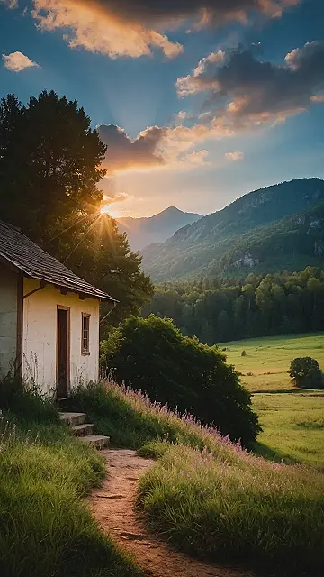 Soft Fog Drifting Through Enchanted Hillsides