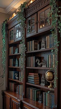 Enchanting Fantasy Bookshelf: Your Dream Cozy Home Library Aesthetic