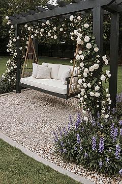 Enchanting Black Pergola Swing: Your Ultimate Backyard Oasis