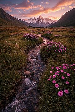 Majestic Mountain Serenity: Pretty Landscape Wallpaper Perfection