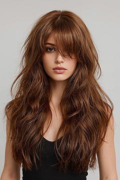 Unleash Your Wild Side: Edgy Long Wolf Cut with Butterfly Layers