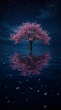 Enchanting Pink Blossom Tree: 8K Aesthetic iPhone Wallpaper