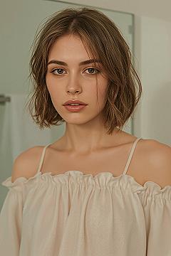 Effortless Bob Haircut Inspo: Collarbone Length Layers for Women