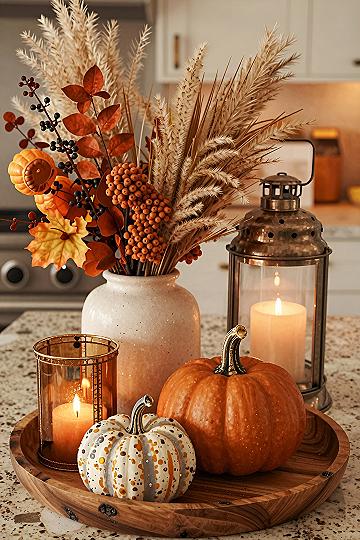 Styling an Autumn Centerpiece with Natural Elements