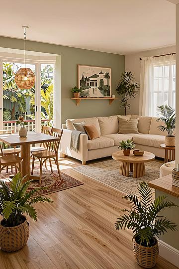 Defining Zones in an Open Concept Living Space
