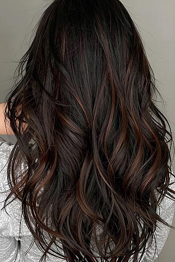 Rich Dark Chestnut Base with Subtle Auburn Highlights