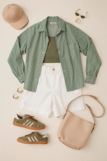 Aesthetic Spring & Summer Outfits: Chic Style Flat Lay