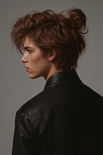 Bold Statements: Ginger Man Bun & Bad Boy Haircuts for Men