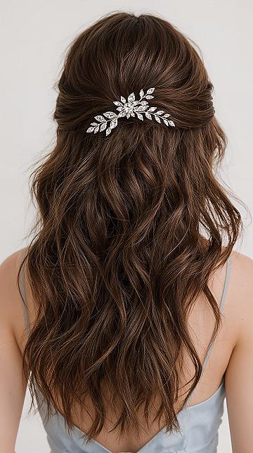 Glam Half Up Half Down: Bridesmaid Hair Perfection