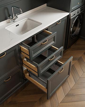 Laundry Basket Drawers: Genius Storage for Luxe Laundry Rooms