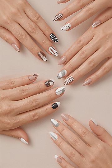 Trendy Nail Patterns: Polka Dots & Stripes for 2026