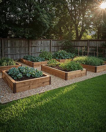 Chic & Affordable: Dreamy Backyard Vegetable Garden Design Layouts